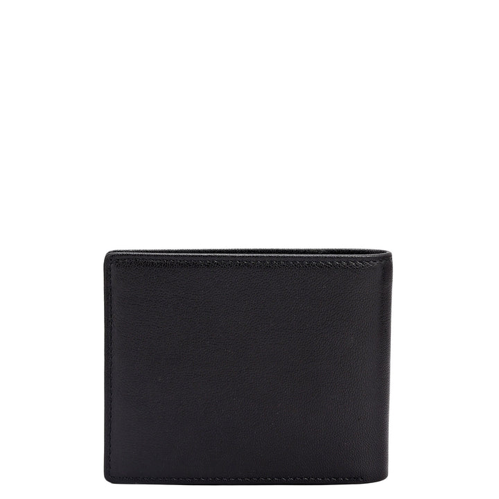 Black Bifold Leather Mens Wallet