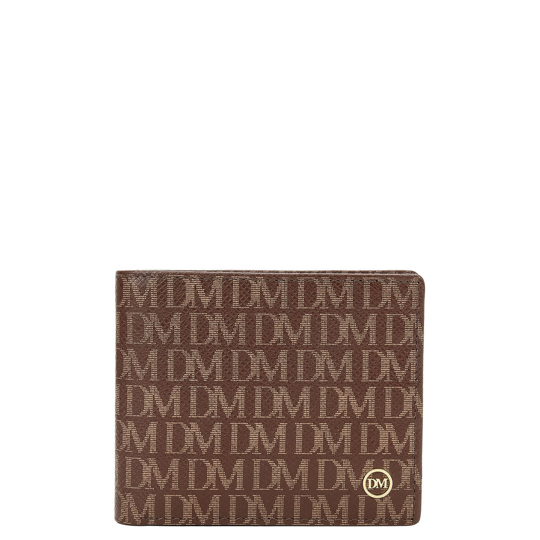 Monogram Bifold Men's Wallet - Walnut