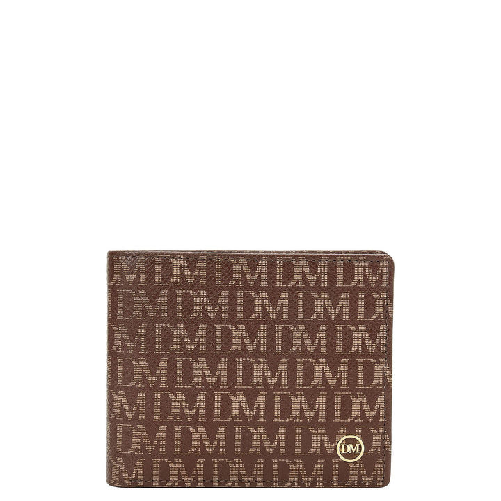 Monogram Bifold Men's Wallet - Walnut