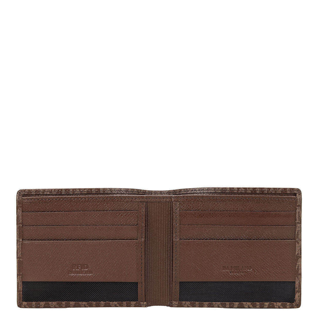 Monogram Bifold Men's Wallet - Walnut