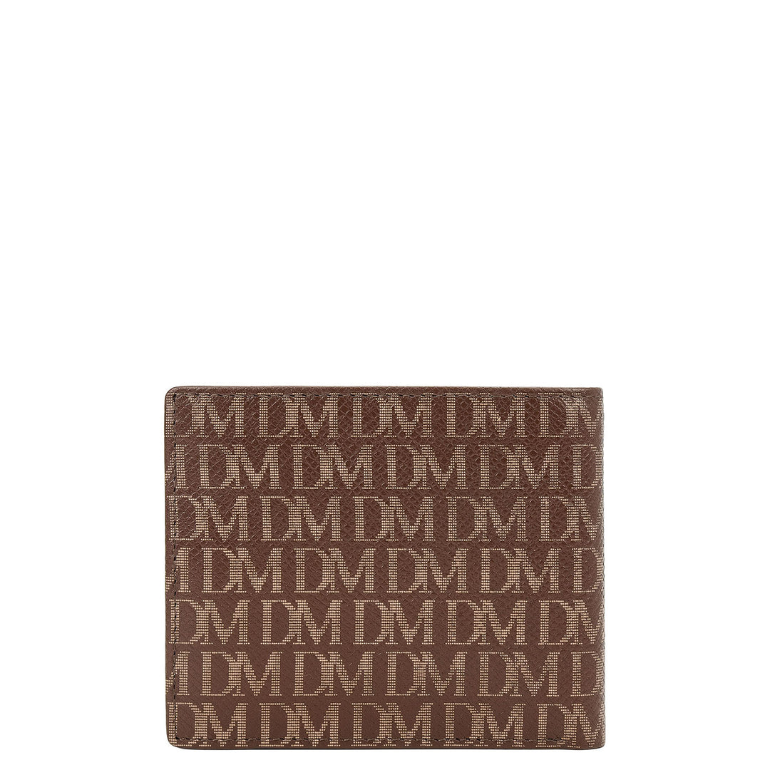Monogram Bifold Men's Wallet - Walnut