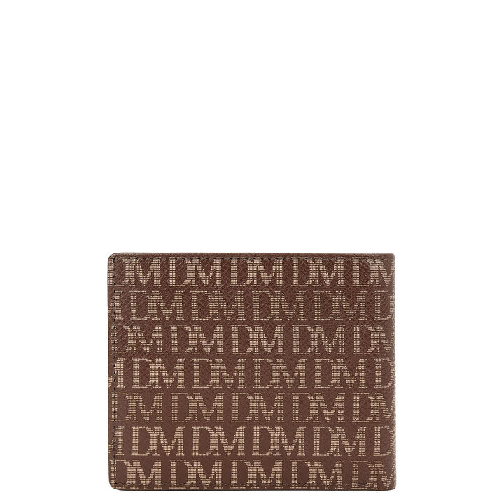 Monogram Bifold Men's Wallet - Walnut
