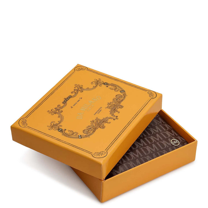 Monogram Bifold Men's Wallet - Walnut