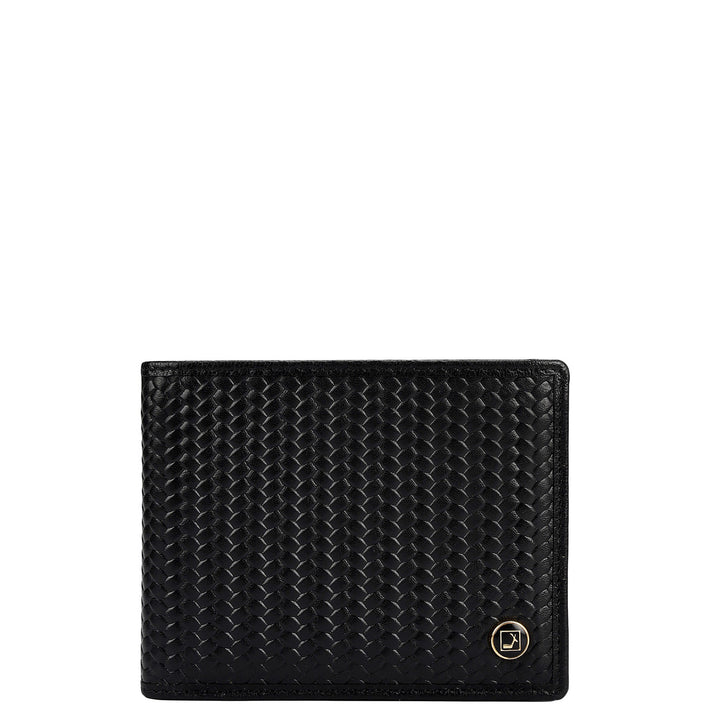 Black Bifold Leather Mens Wallet