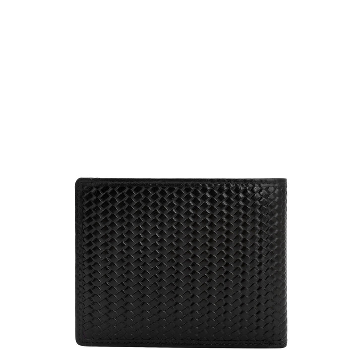 Black Bifold Leather Mens Wallet