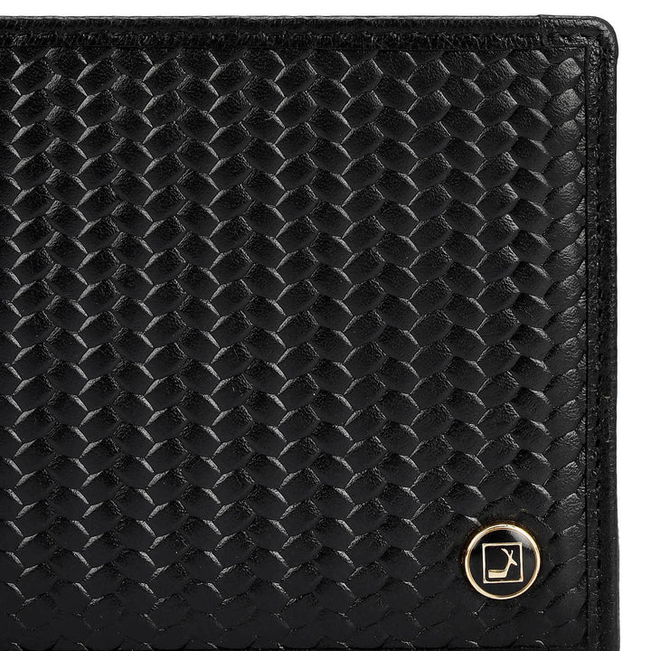 Black Bifold Leather Mens Wallet