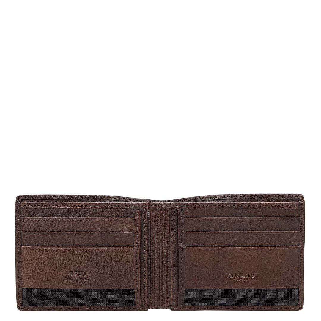 Brown Bifold Leather Mens Wallet