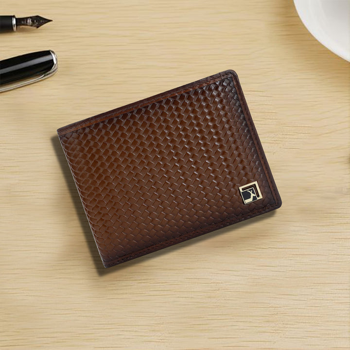 Cognac Bifold Leather Mens Wallet