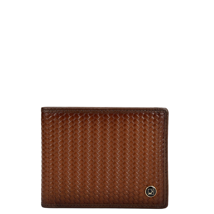 Cognac Bifold Leather Mens Wallet