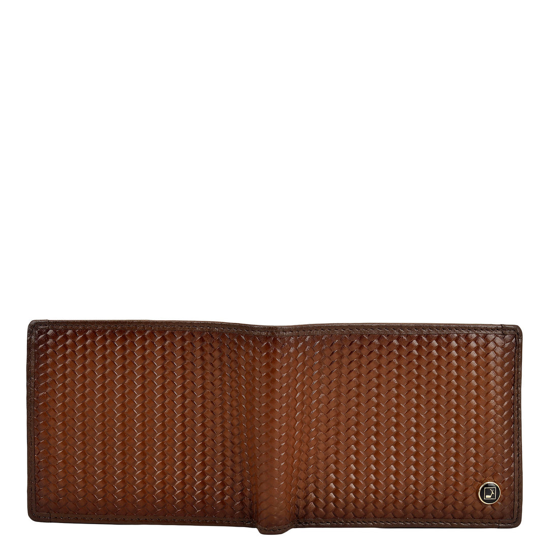 Cognac Bifold Leather Mens Wallet