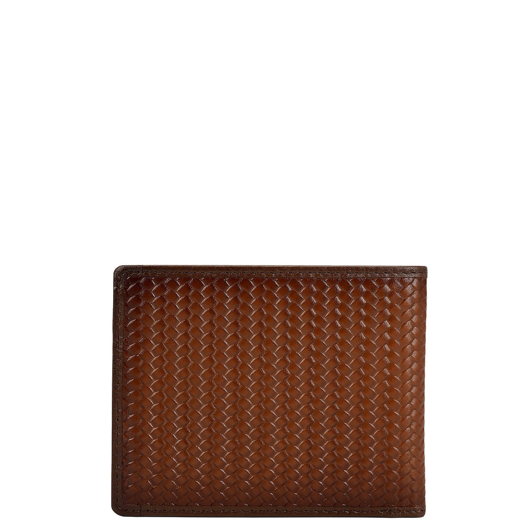 Cognac Bifold Leather Mens Wallet