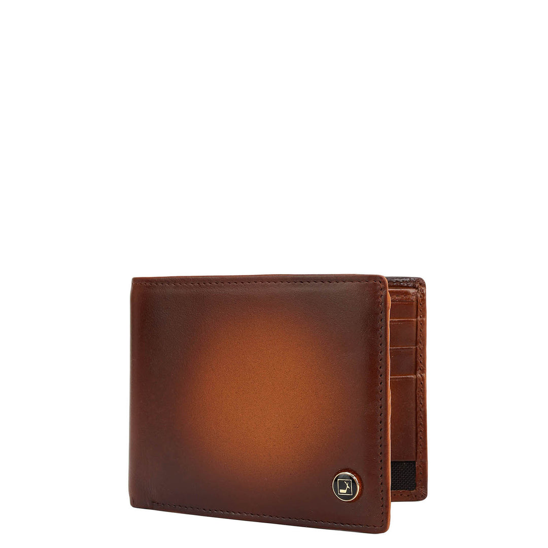 Honey Bifold Leather Mens Wallet