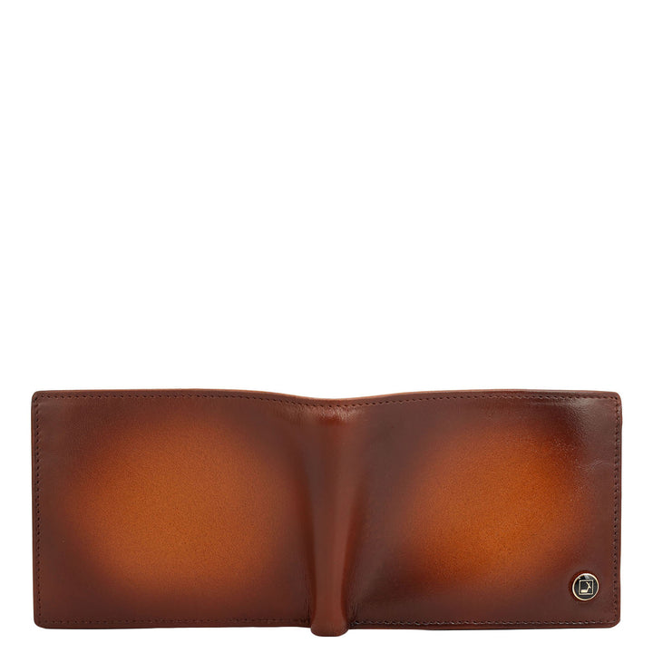 Honey Bifold Leather Mens Wallet