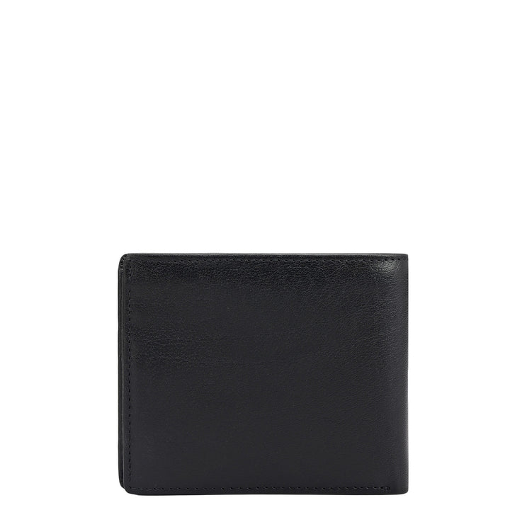Black Bifold Leather Mens Wallet