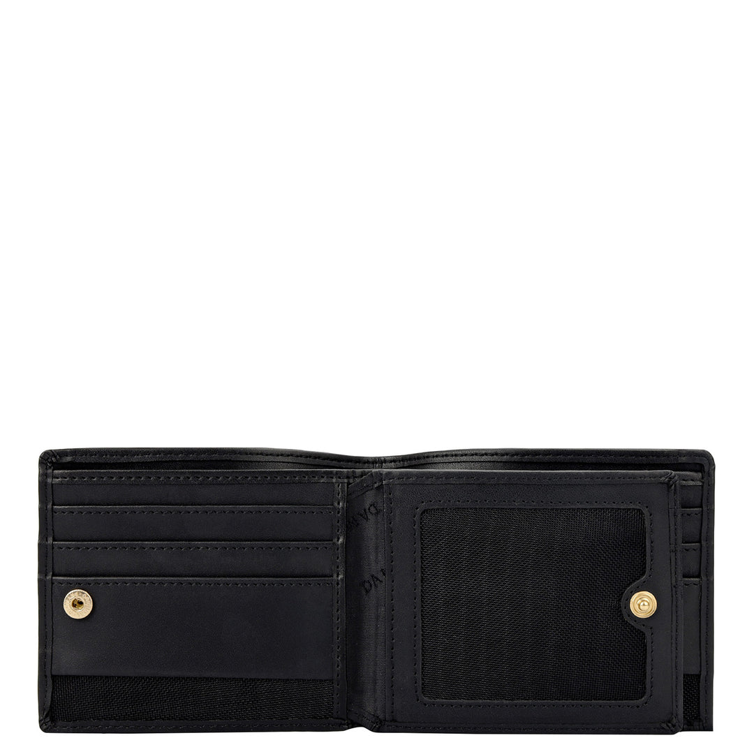 Mat-Emboss Bifold Men's Wallet - Black