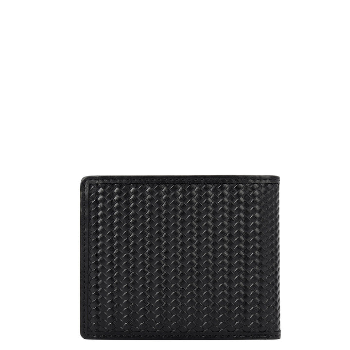 Mat-Emboss Bifold Men's Wallet - Black
