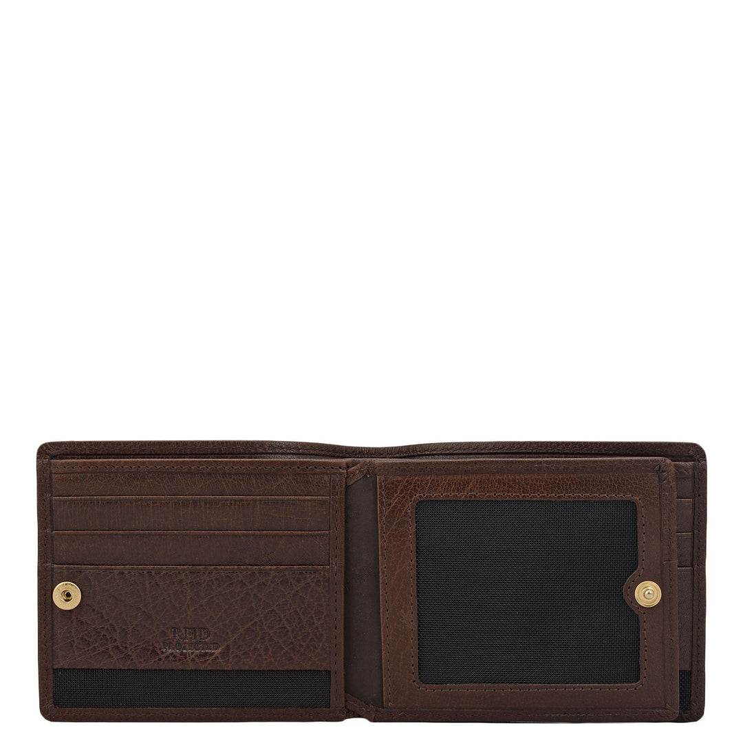 Brown Bifold Leather Mens Wallet
