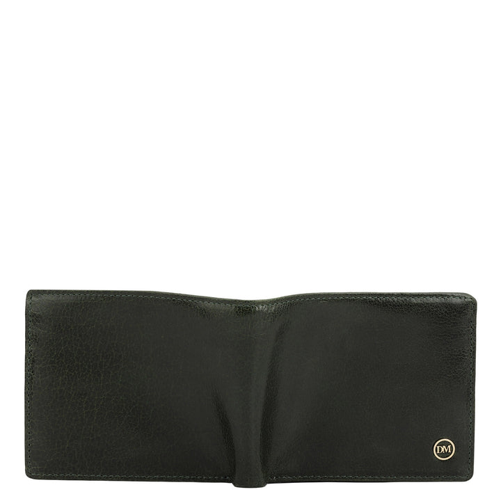 Green Bifold Leather Mens Wallet