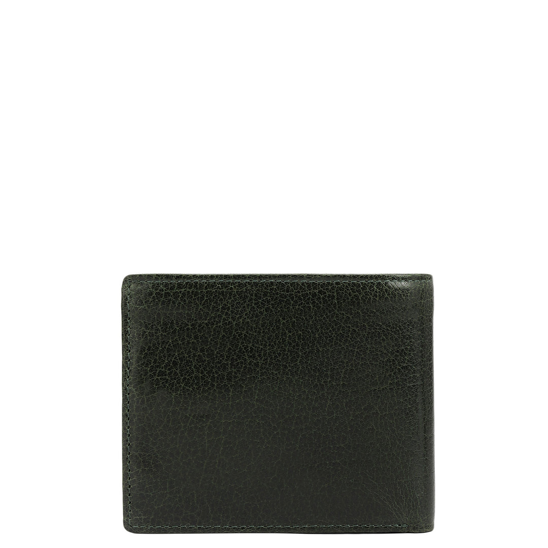 Green Bifold Leather Mens Wallet