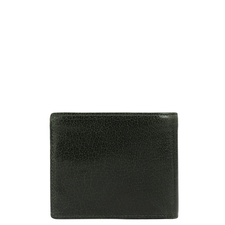 Green Bifold Leather Mens Wallet