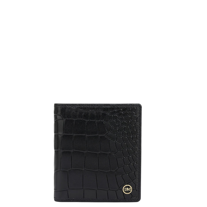 Black Bifold Leather Mens Wallet