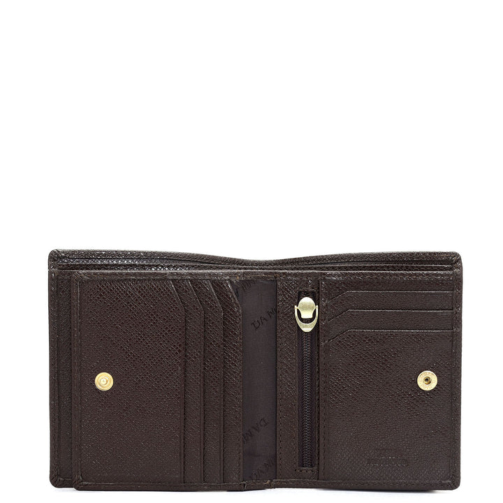 Chocolate Bifold Leather Mens Wallet