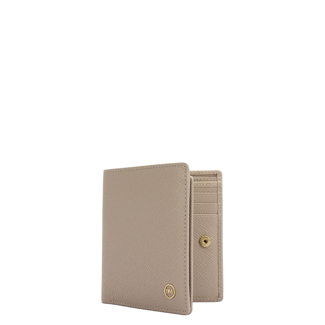 Light Grey Bifold Leather Mens Wallet