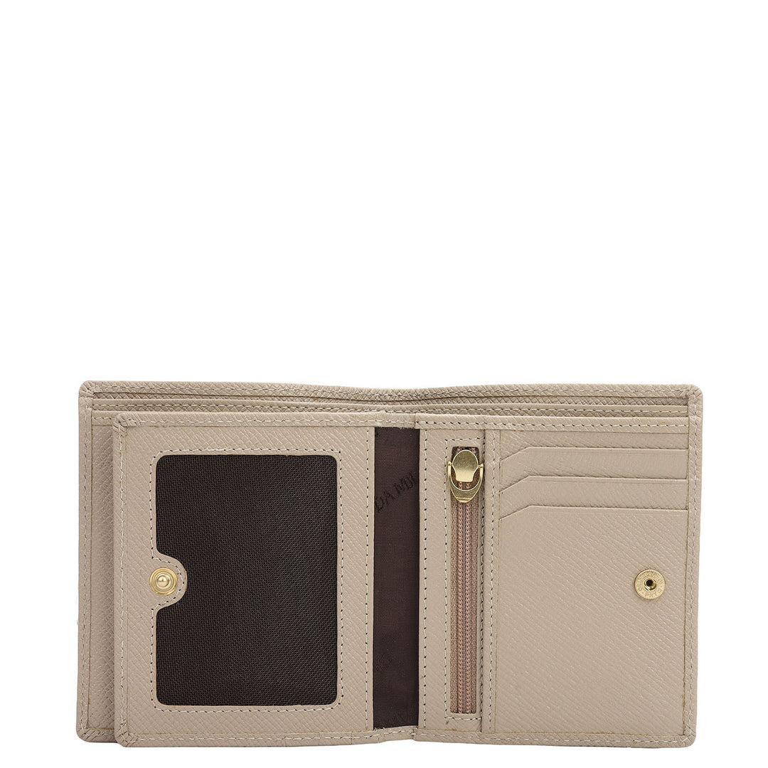 Light Grey Bifold Leather Mens Wallet