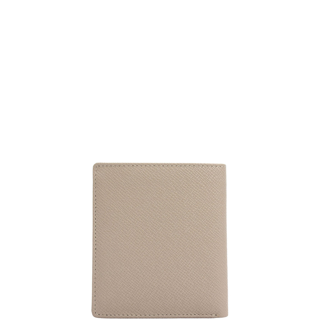 Light Grey Bifold Leather Mens Wallet