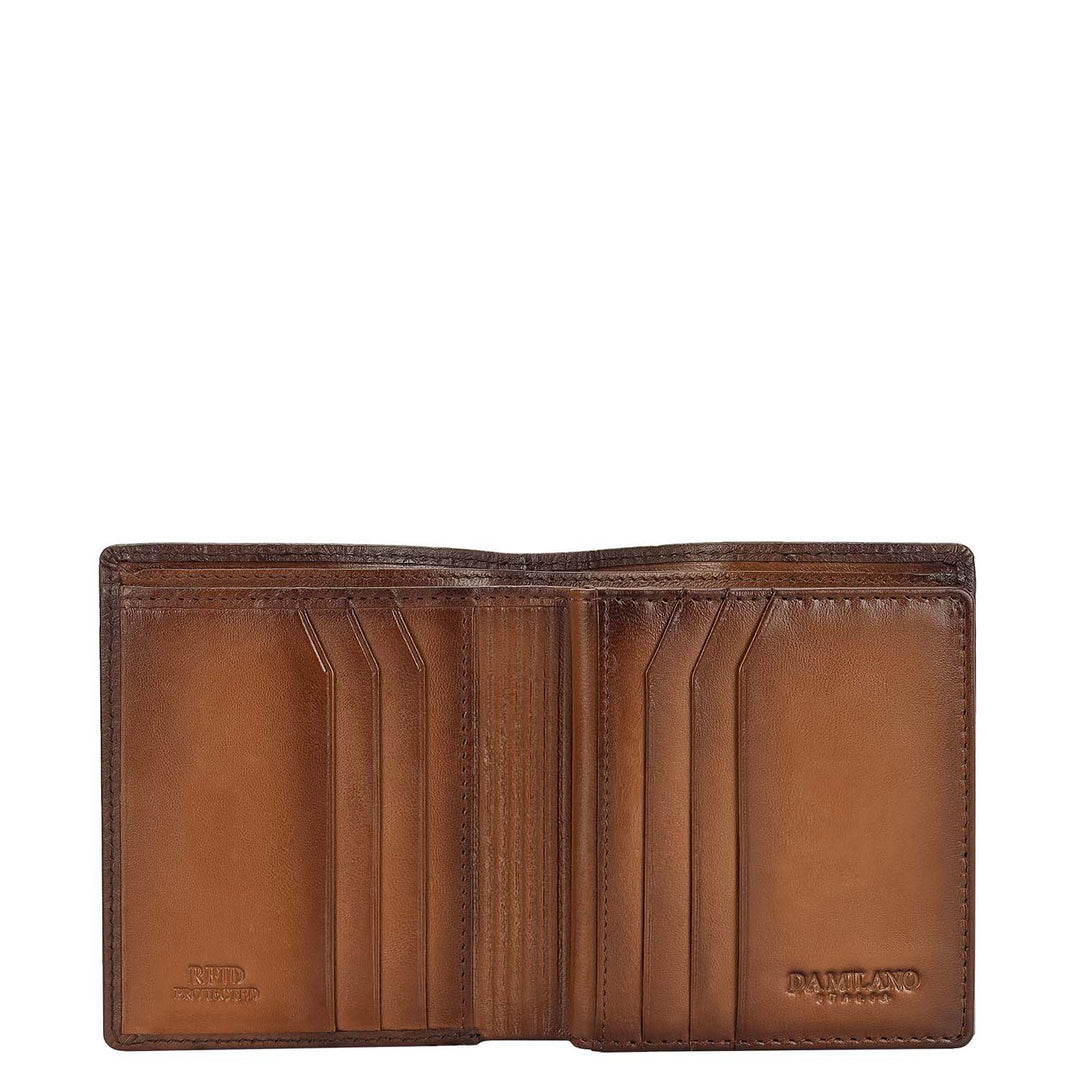 Mocha Bifold Leather Mens Wallet