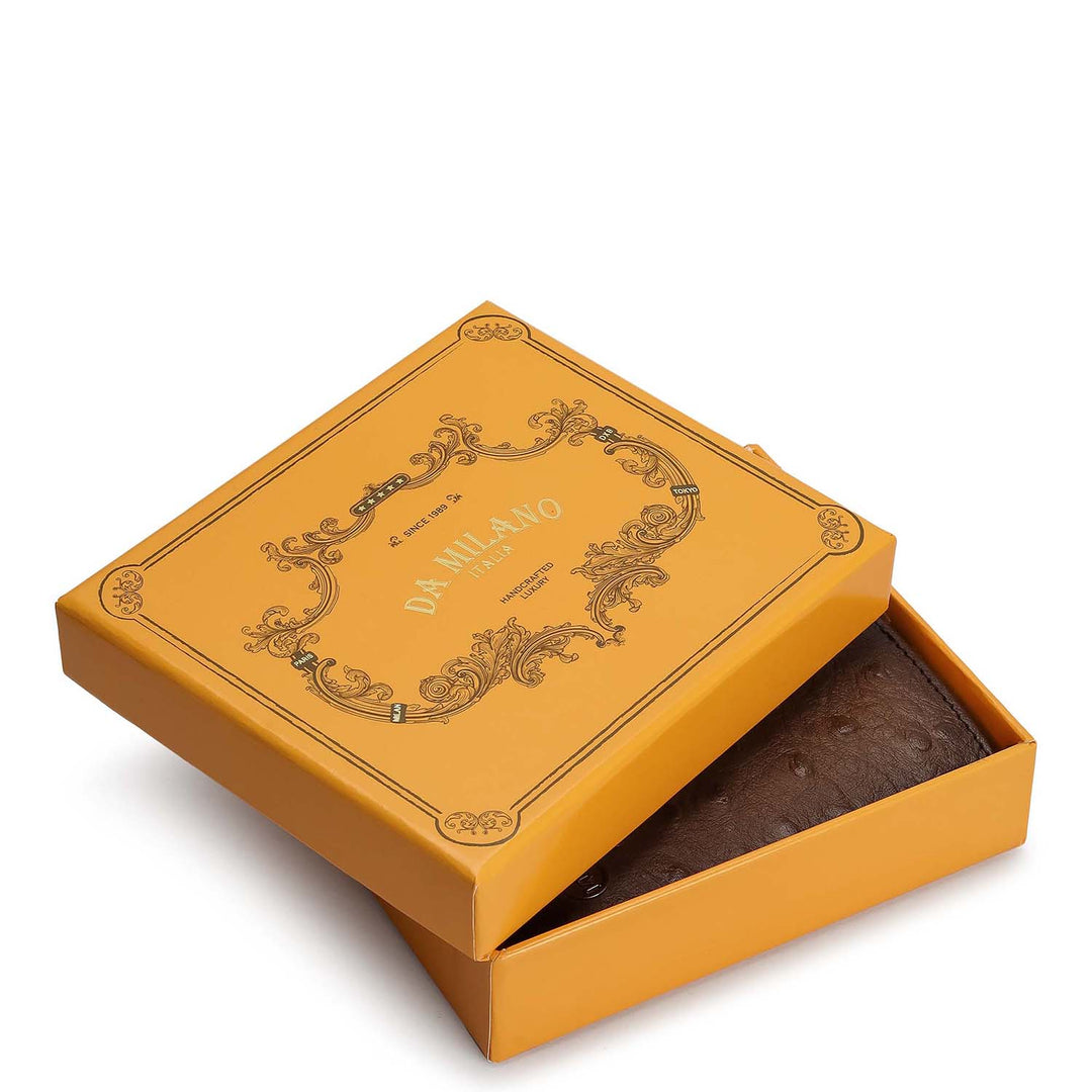 Mocha Bifold Leather Mens Wallet