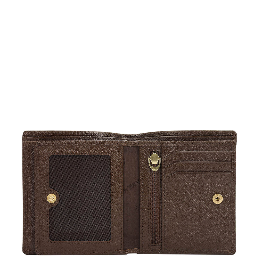 Walnut Bifold Leather Mens Wallet