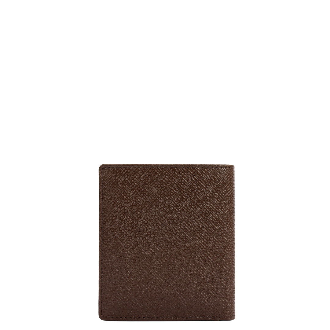 Walnut Bifold Leather Mens Wallet