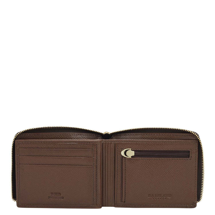 Date Bifold Leather Mens Wallet