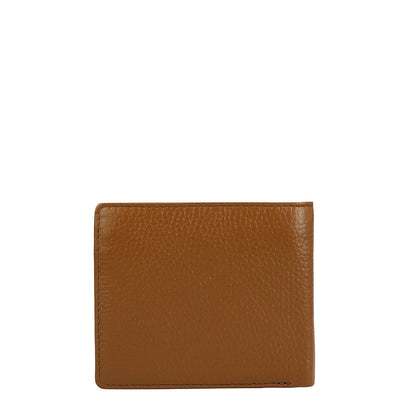 Caramel Bifold Leather Mens Wallet
