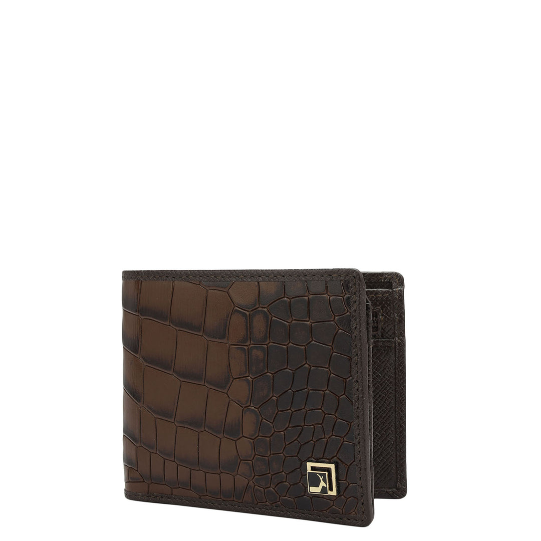 Date Bifold Leather Mens Wallet