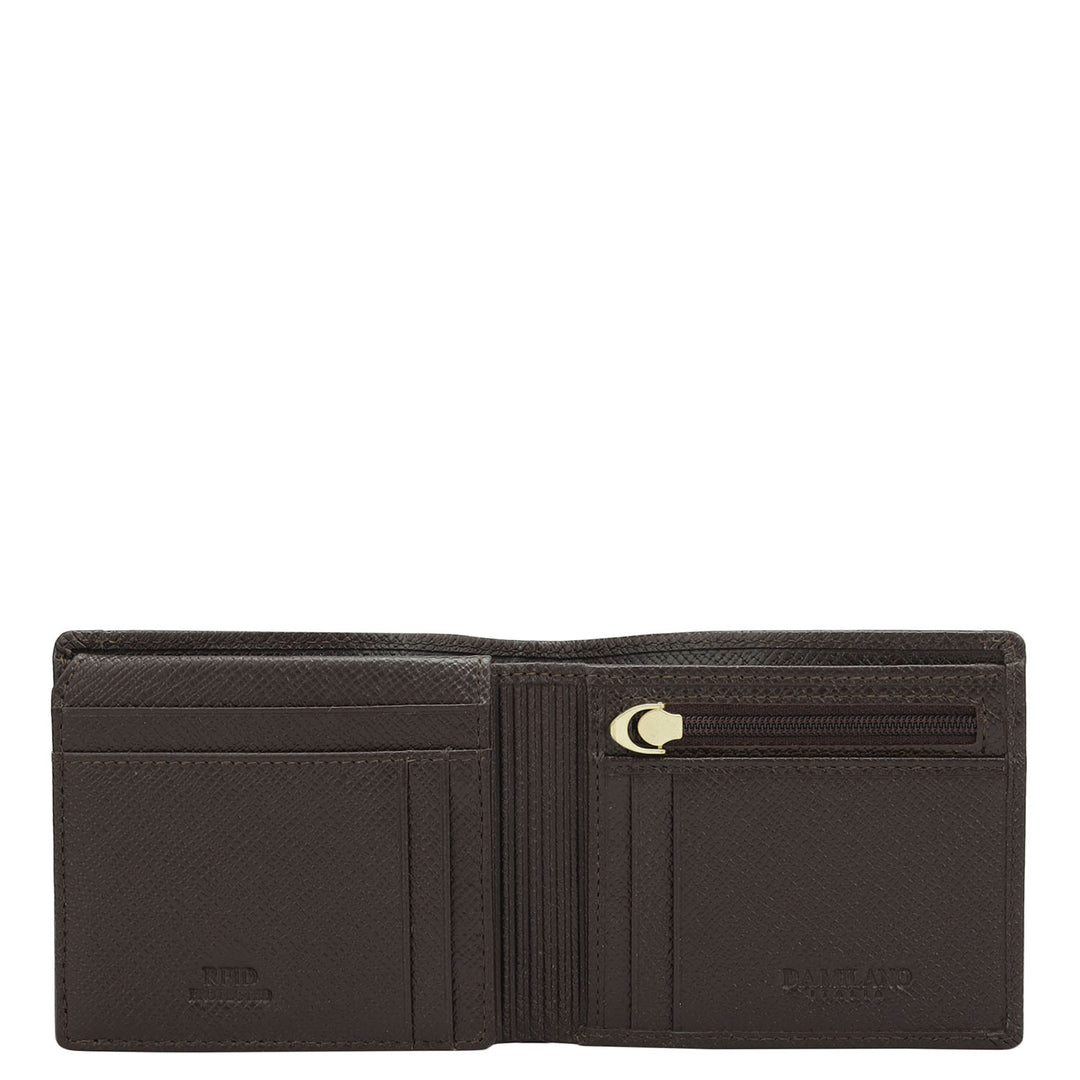 Date Bifold Leather Mens Wallet