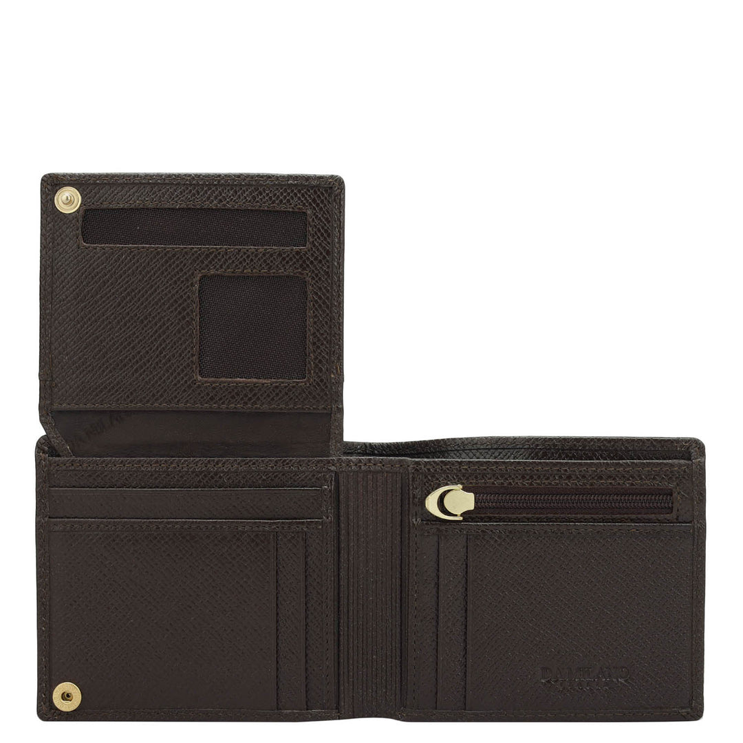 Date Bifold Leather Mens Wallet
