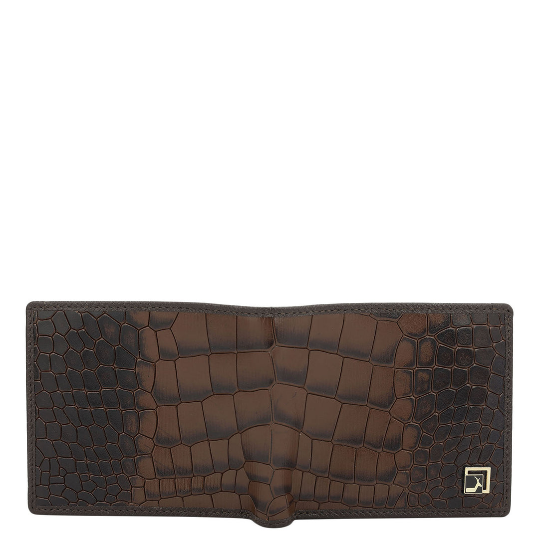 Date Bifold Leather Mens Wallet