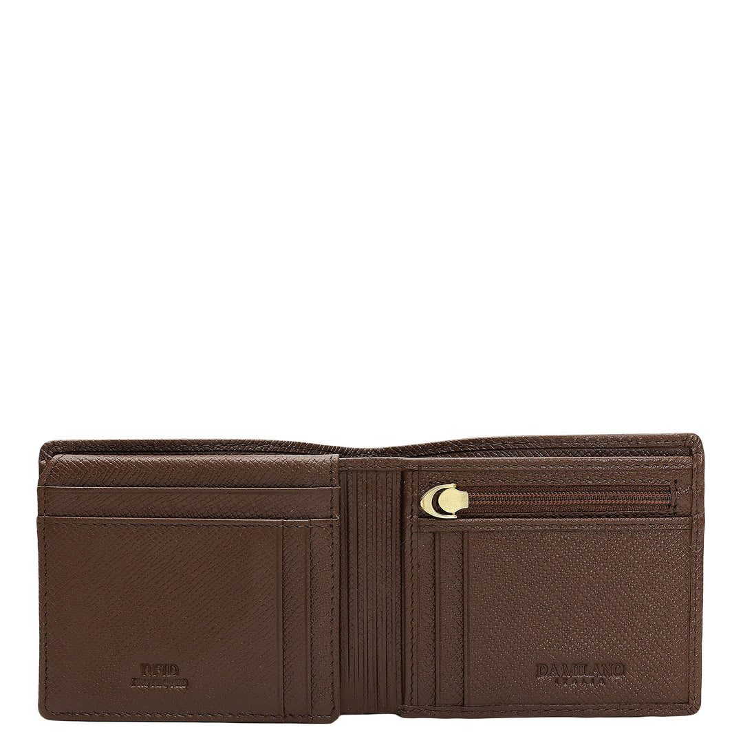 Date Bifold Leather Mens Wallet