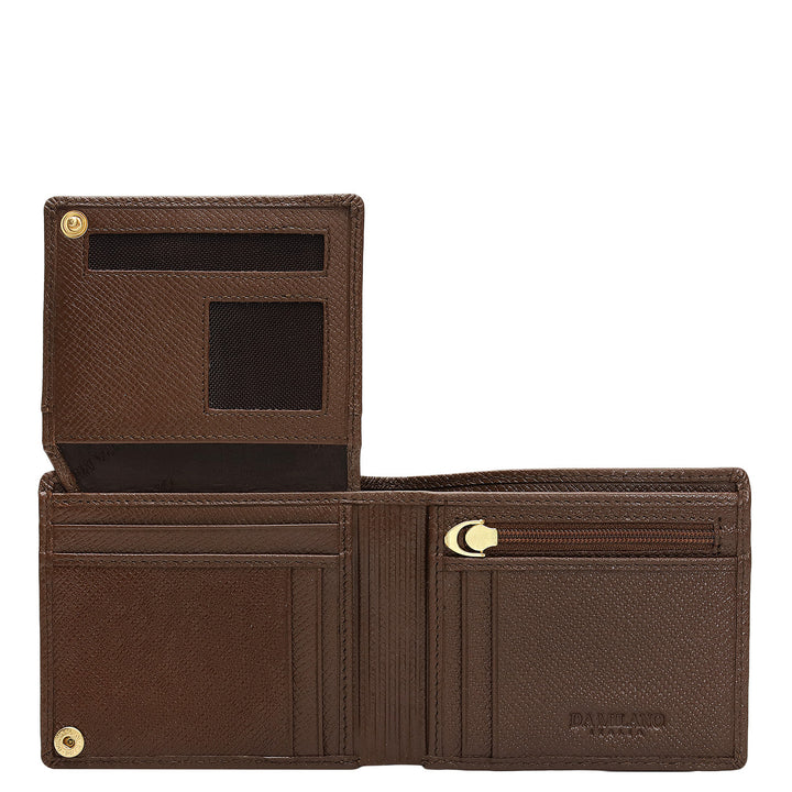Date Bifold Leather Mens Wallet