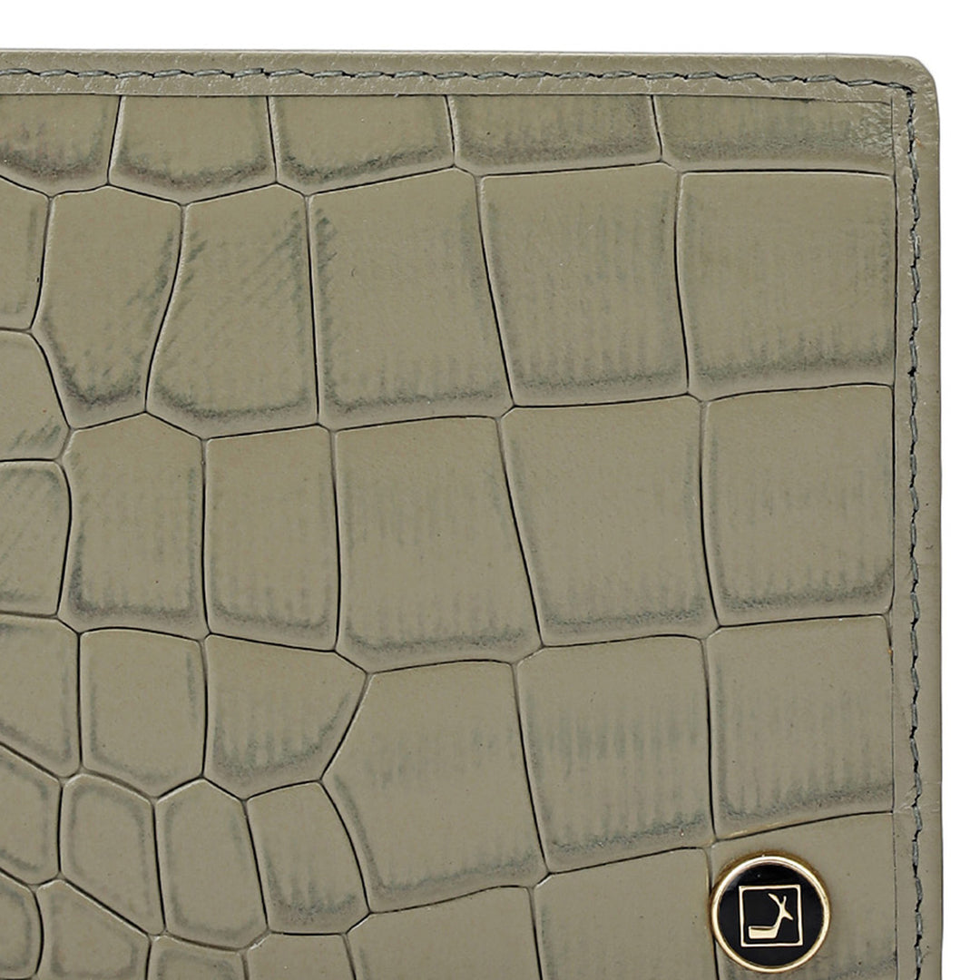 Stone Grey Bifold Leather Mens Wallet