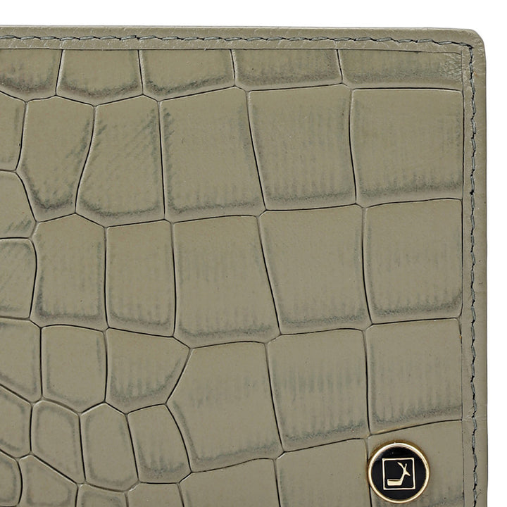 Stone Grey Bifold Leather Mens Wallet