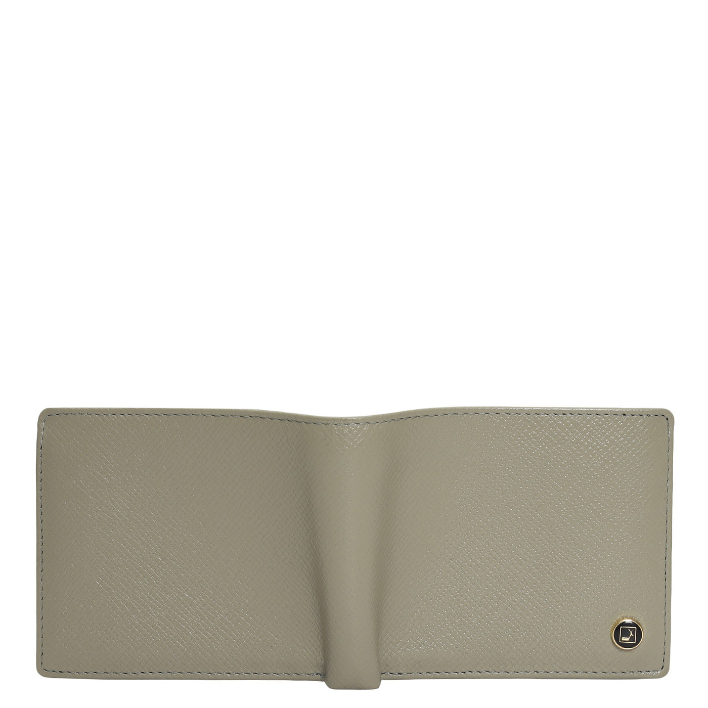 Stone Grey Bifold Leather Mens Wallet