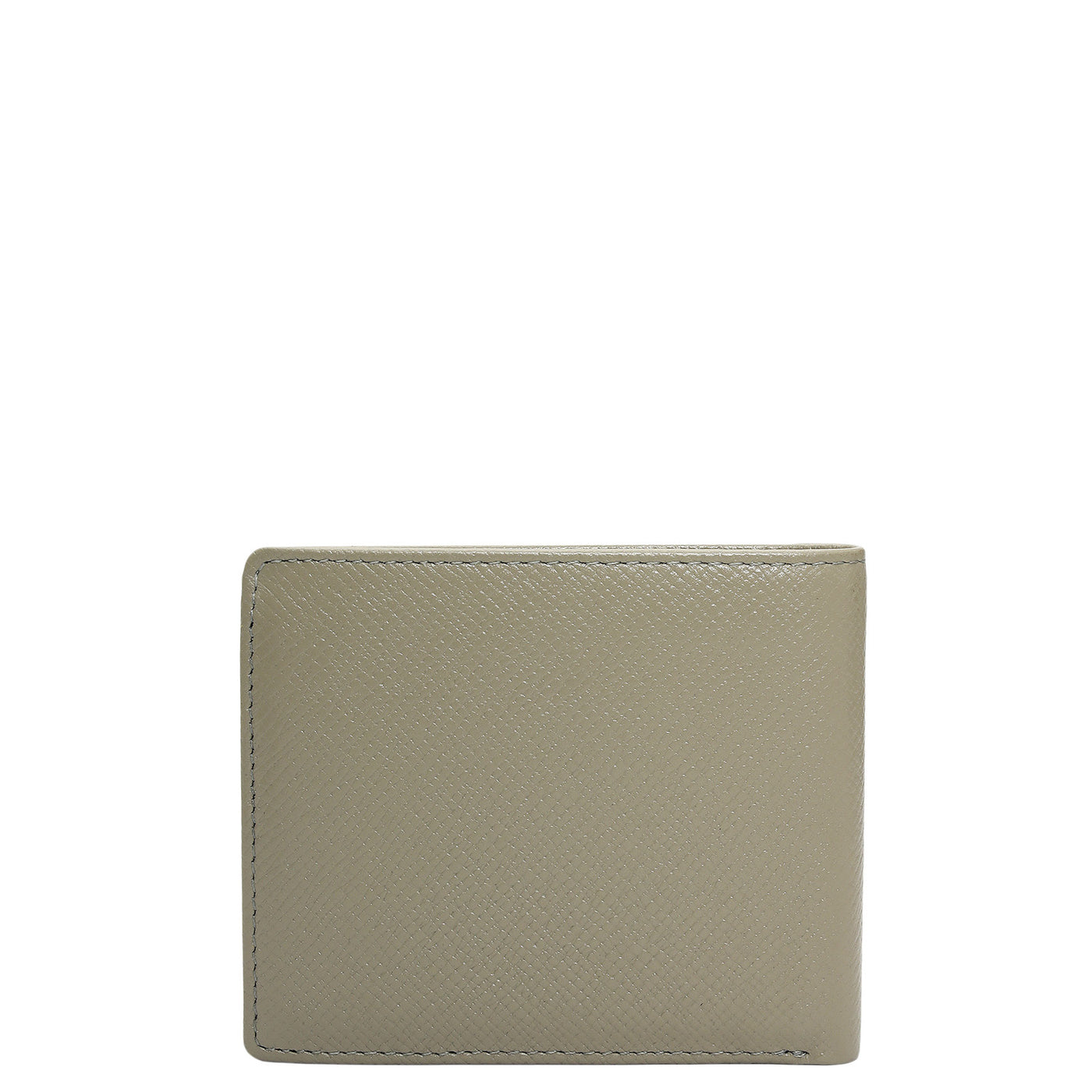 Stone Grey Bifold Leather Mens Wallet