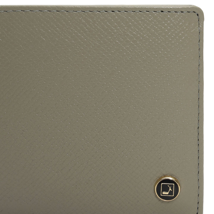 Stone Grey Bifold Leather Mens Wallet