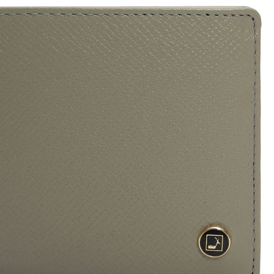 Stone Grey Bifold Leather Mens Wallet