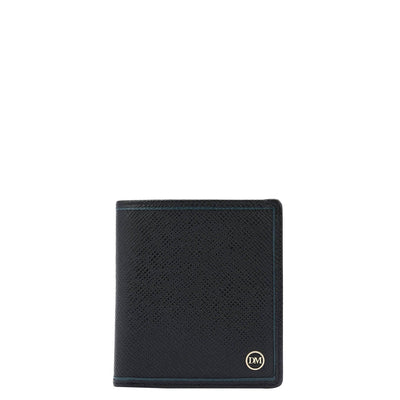 Black Bifold Leather Mens Wallet