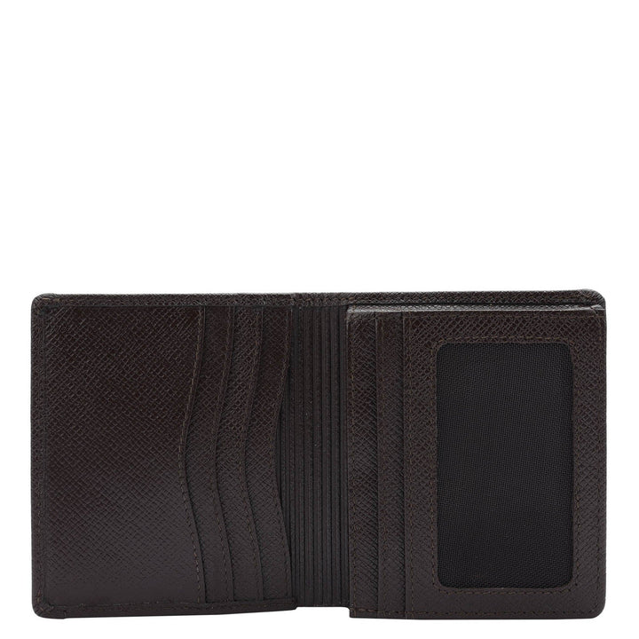 Chocolate Bifold Leather Mens Wallet