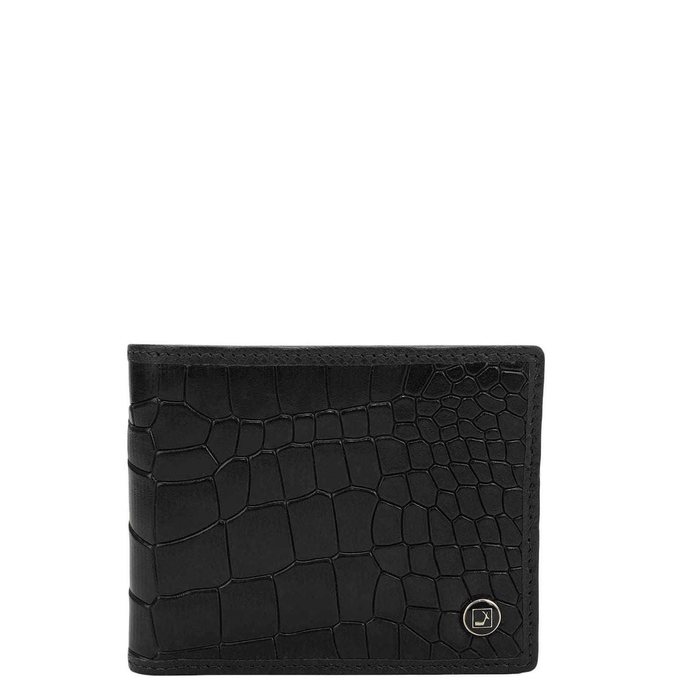 Black Bifold Leather Mens Wallet